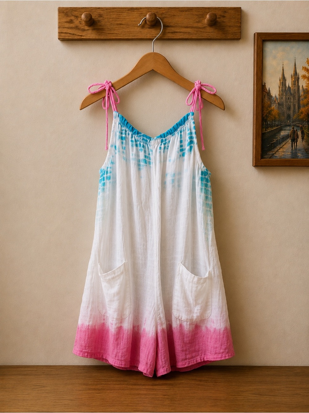 Justice Romper with two front pockets
